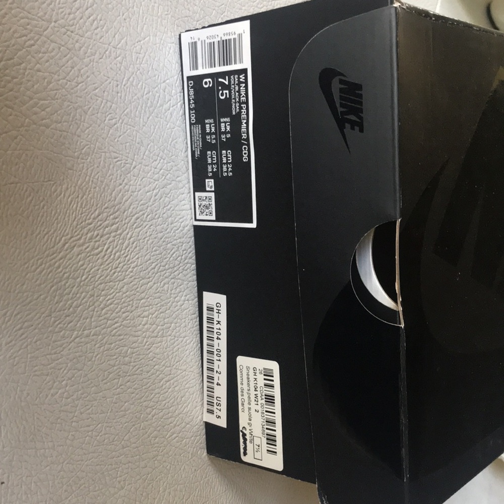 Comme des Garcons black and white Nike Sneakers NEW - Picture 8 of 10